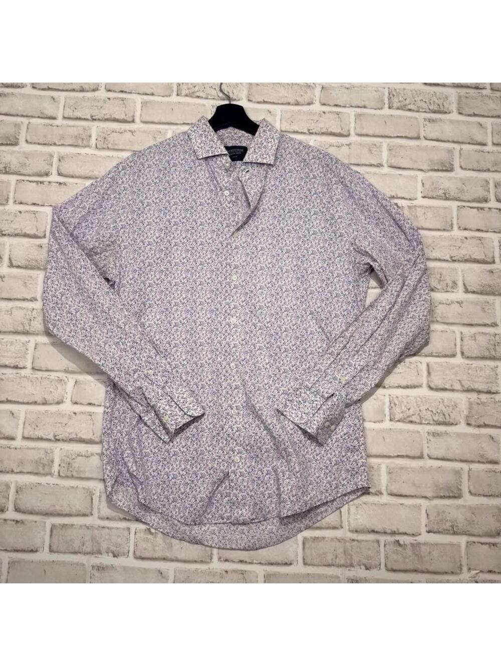 Nordstrom Men's Shop Floral Pattern Button Down Shirt Trim Fit‎ 15 1/2 34-35